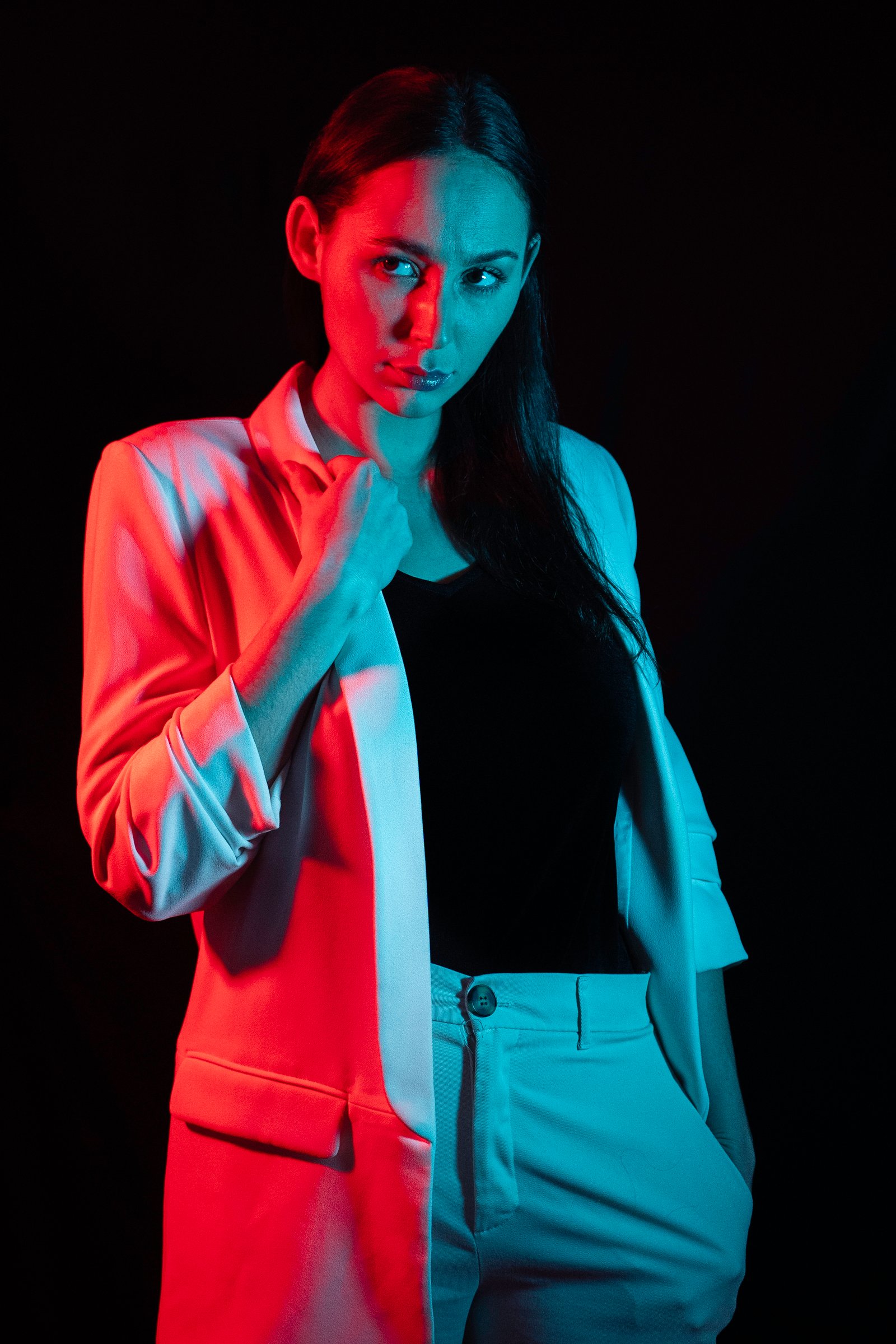 Portrait jeu de couleur Confiance Paris