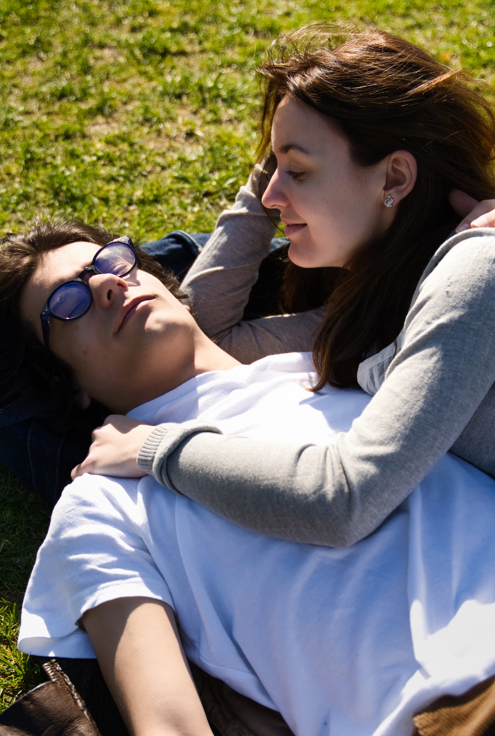 Portrait couple couleur extérieur Angers